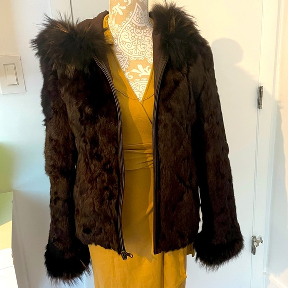 Authentic Fur Jacket Coat Size Small - Picture 2 of 5